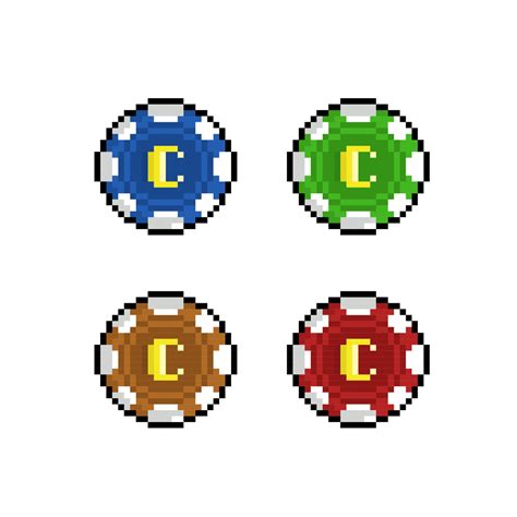 Kumpulan Pixel Art Poker Chip yang Unik dan Menarik