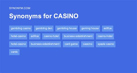 other word for casino