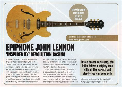 Rock’N’Roll Revival: John Lennon’s Epiphone Casino