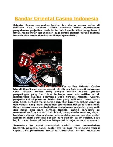 Mencegah Situasi Tak Diinginkan dengan Oriental Casino