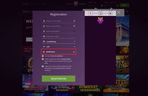 malina casino bonus code