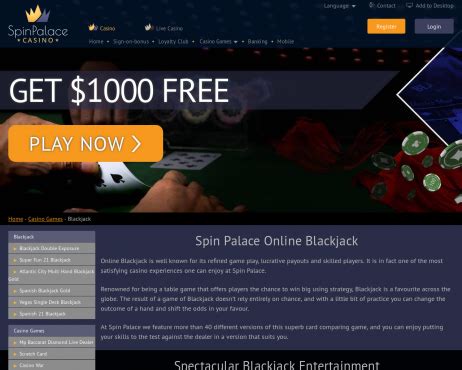 Pilih Bermain di Spin Palace Casino