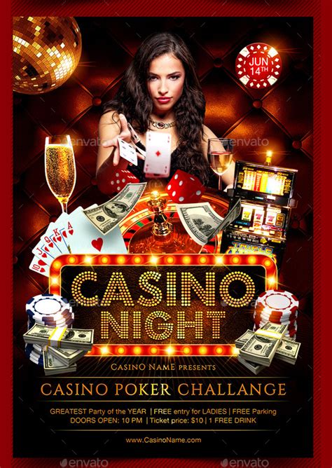 Membuat Flyer Casino Night yang Menarik