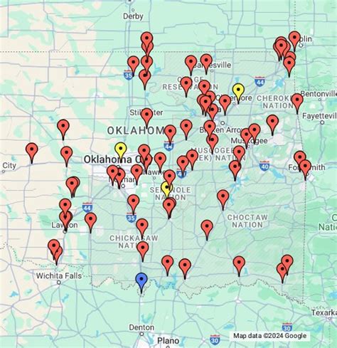 Peta Kasino Oklahoma: Semua Lokasi dan Informasi