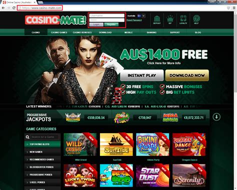 Casino Mate: Welcome Pack up to AU$1,400