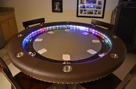 Membangun Meja Poker Sendiri dengan LED Lights