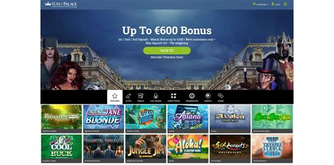 Euro Palace Live Casino: 600 Match Bonus