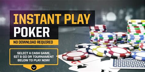 online poker without registration or downloading