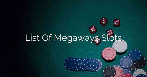 Daftar Slot Megaways yang Pernah Dirilis