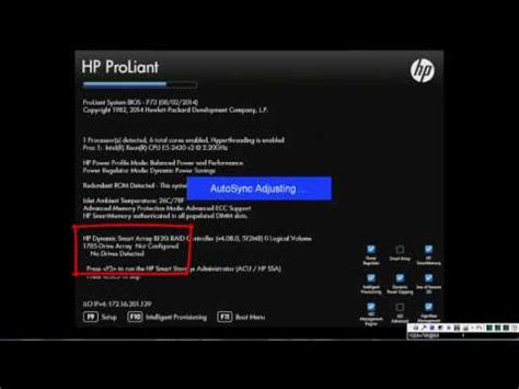 Mengatasi Error 1785: Drive Array Not Configured dan No Drives Detected pada HP Smart Array RAID Controller