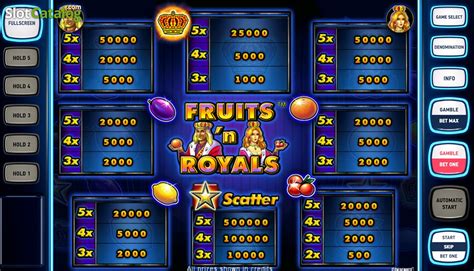 Fruits´n Royals: A Fruitful Slot Game with Royal Treatment