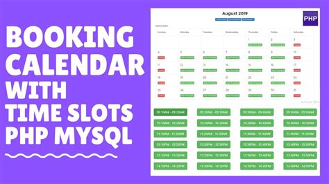 Disable Slot PHP MySQL Schedule