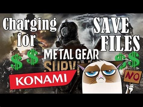 Konami Sells Save Slots in MG Survive