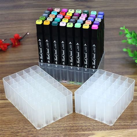 AdirOffice Horizontal 6-Slot Acrylic Pen Holder Display Stand: A Unique and Functional Design for Organizing Your Pens and Markers