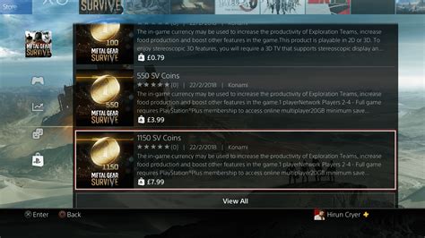 Metal Gear Survive: The Greedy In-Game Currency System