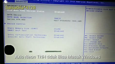 axio tnh slot sata tidak detect