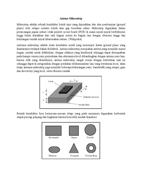 Studi Karakteristik Pancaran Antena Mikrostrip Slot Array