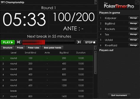 The Poker Timer: A Comprehensive Guide to Running Your Poker Tournament