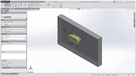 Membuat Slot dengan Hole Wizard di SolidWorks