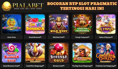 Bocoran RTP Slot Pragmatic Hari Ini: Informasi Terupdate dan Tertinggi