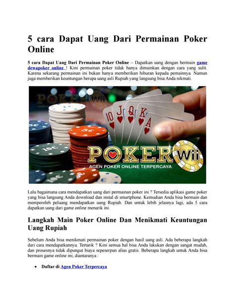 IDN Poker: Situs Judi Online Terpercaya yang Menawarkan Kelebihan dan Kemenangan