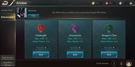 2 Tips Mengatur Arcana AoV (Arena of Valor) untuk Newbie