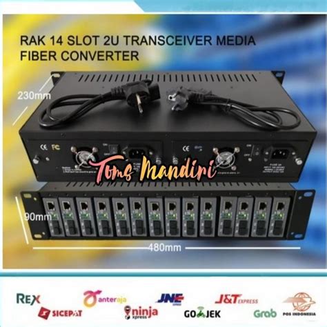 Pengembangan Teknologi Media Converter: Rack Media Converter HTB 14 Slot Double Power