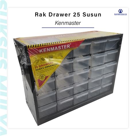 Artikel: Kenmaster Rak Komponen Racco Drawer Laci Parts Organizer 25 Slot