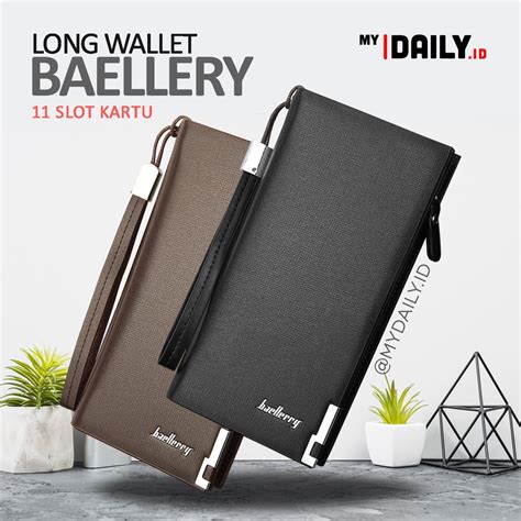 Baellerry Dompet Pria Wanita Ekslusif Model Panjang Original Import