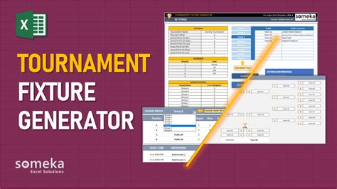 Template Turnamen Olahraga dengan Microsoft Excel