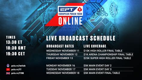 Menjelajahi Dunia Poker dengan EPT Schedule