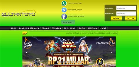 Bandar Togel 4D: Sultantoto, Situs Slot Online Dan Togel Online Terbaik Di Indonesia