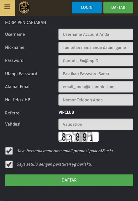 Begini Cara Daftar Akun ID PRO Poker88 Dengan Mudah
