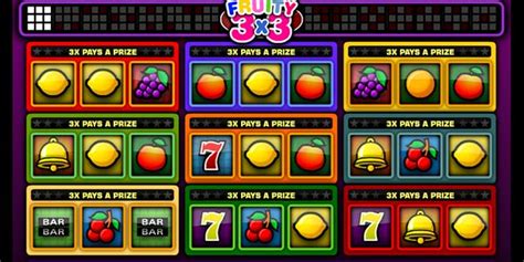 Fruity 3 x 3: Game yang Menyenangkan dan Mudah Dimainkan