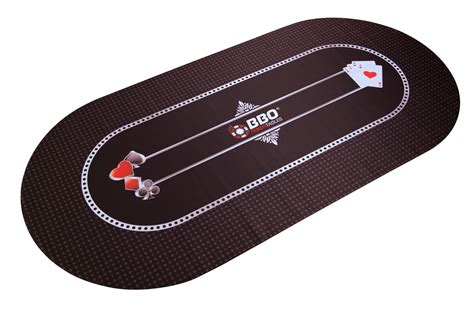 Portable Poker Party Mat – Black