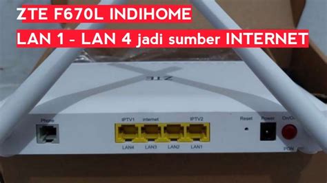 Cara Mengaktifkan Semua Port Kabel LAN IndiHome Tanpa Memanggil Teknisi Ke Rumah