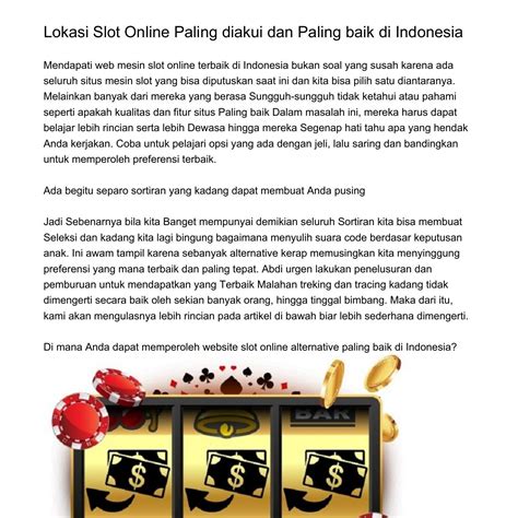 Posisi Slot: Sensasi Main Slot Online Paling Gacor