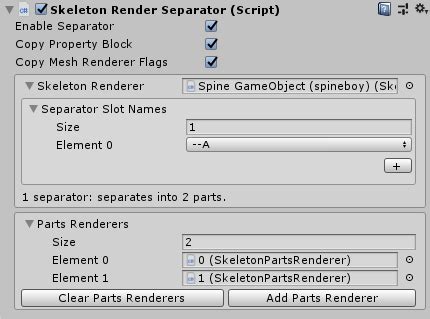 Cara Mengetahui Nama Slot RenderPartsSeparator di Unity