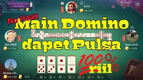 Aplikasi Game Penghasil Pulsa Domino yang Seru dan Menantang