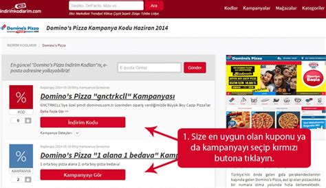 Dominos Pizza: Indirim Kodu ve Uygulama