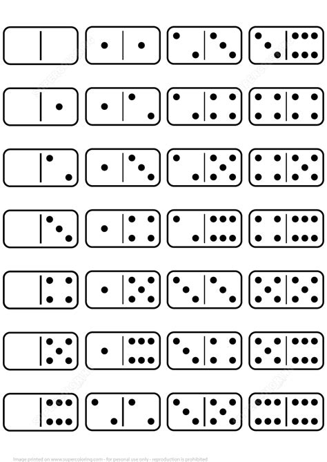 Membuat Domino yang Unik dan Berkarakter dengan Template Printable