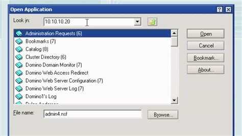 how lotus notes connect to server domino