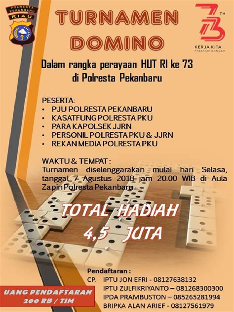 Perlombaan Domino sebagai Wadah Silaturahmi di Kota Banjarmasin