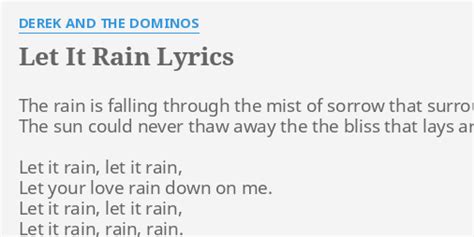 Mengenal “Let It Rain” Karya Derek and the Dominos