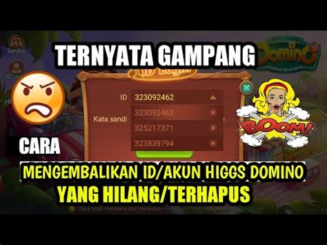 Cara Mengembalikan Akun Pengunjung Higgs Domino yang Hilang dan Berhati-Hati terhadap Phishing