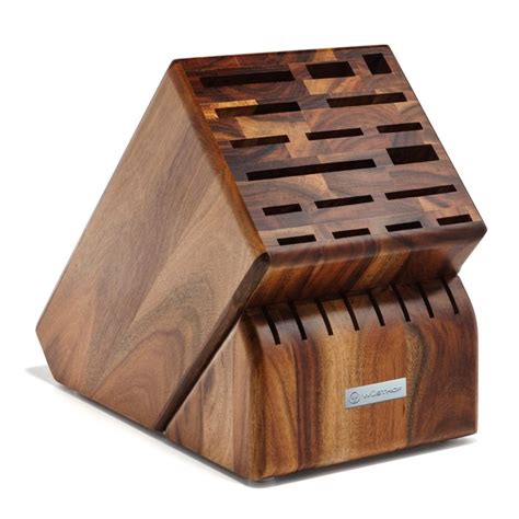 Wusthof 25 Slot Acacia Knife Block: A Perfect Storage Solution for Your Knife Collection