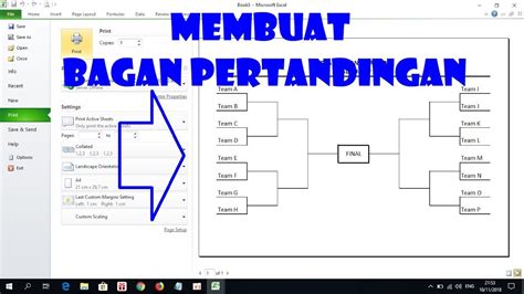 Cara Membuat Template Bracket Tournaments (Microsoft Excel