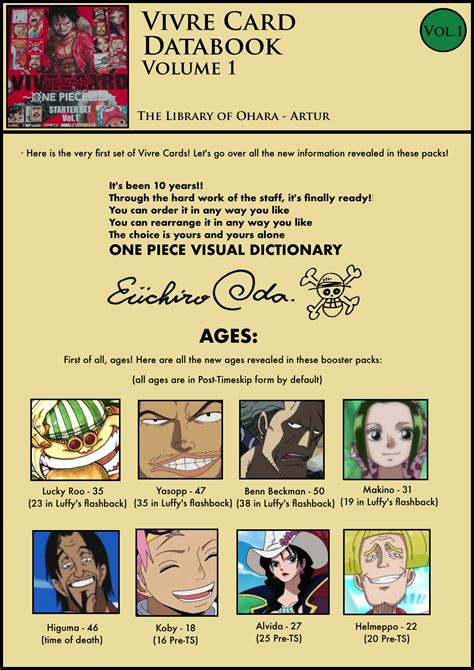 Vivre Card Databook: Berisi Informasi Baru Tentang One Piece