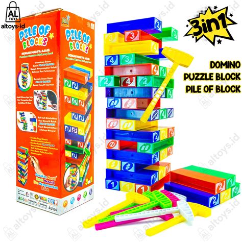 Pedia Toys – Permainan Blok Susun High Stack Block Stacko Balok Kayu