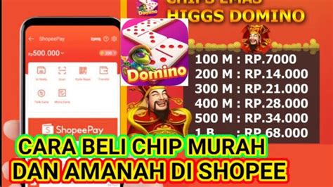 Membeli Chip Higgs Domino di Shopee: Panduan Lengkap untuk Membeli Chip Ungu atau Kuning dengan Mudah